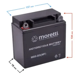 Bezpieczne zakupy Akumulator Moretti 12V AGM (Gel) MB9-BS / 12N9-3B 12N9-BS